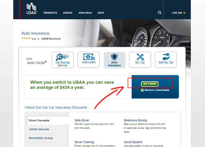 Free USAA Auto Insurance Quote