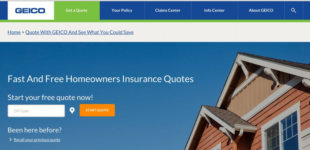 geico homeowners insurance binder request